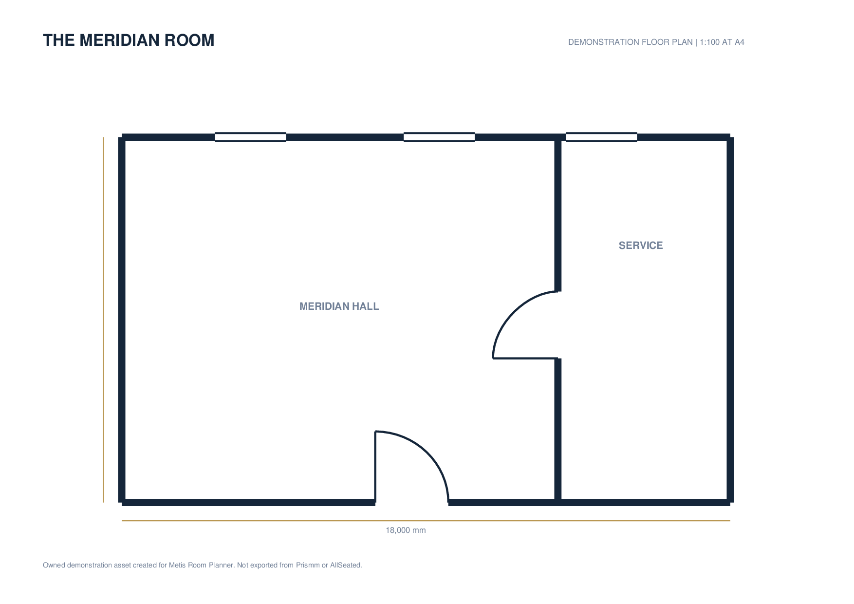 The flat PDF floor plan you export from Prismm